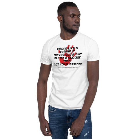 Zombie with Red Hand Print Short-Sleeve Unisex T-Shirt