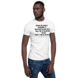 Zombie on White Short-Sleeve Unisex T-Shirt