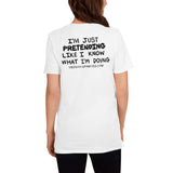 Lost my User's Manual on white Short-Sleeve Unisex T-Shirt